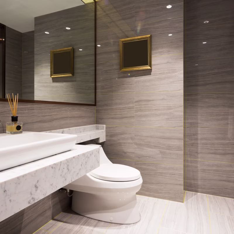 Large Tiles in a Small Bathroom: What Changes in the Layout? - 3
